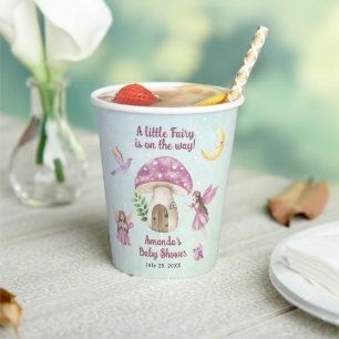 Gobelets En Papier Petite Fée Baby Shower Fantaisiste