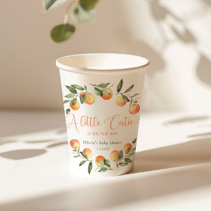 Gobelets En Papier Petite mignonne en chemin baby shower