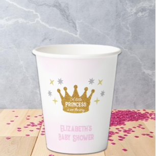 Gobelets En Papier Petite Princesse Baby Shower Fille