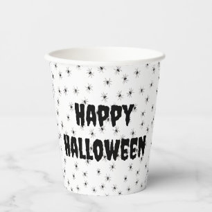 Gobelets En Papier Petites araignées éffrayantes à l'Halloween