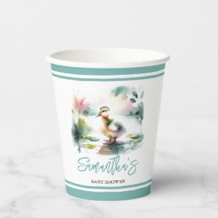 Gobelets En Papier Petites tasses de papier canard Baby shower garçon