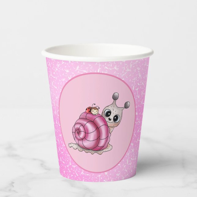 Gobelets En Papier petits escargots (Recto)
