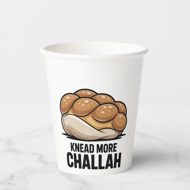 Gobelets En Papier Pétrir Plus Challah Juif Juif Baking (Recto)