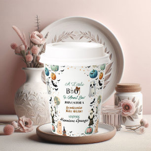 Gobelets En Papier Peu de BOO est dû Citrouille  Éffrayant Baby showe