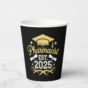 Gobelets En Papier Pharmacien diplômé de la faculté de pharmacie 2025