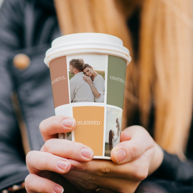 Gobelets En Papier Photo de collection familiale | Merci béni Gratefu (Créateur téléchargé)