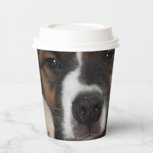 Gobelets En Papier Photographie de chien mignon