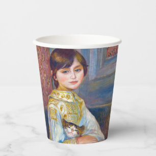 Gobelets En Papier Pierre-Auguste Renoir - Enfant au chat