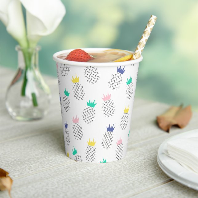Gobelets En Papier Pineapples (Insitu)