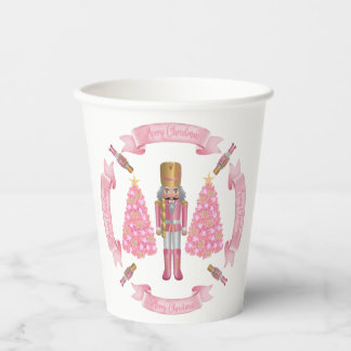 Gobelets En Papier Pink Christmas Nutcracker Paper Cup