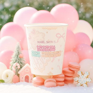 Gobelets En Papier Pink GingerPread Winter Onederland 1er anniversair