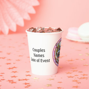 Gobelets En Papier Pink Las Vegas Affiches de bienvenue Poker Chip