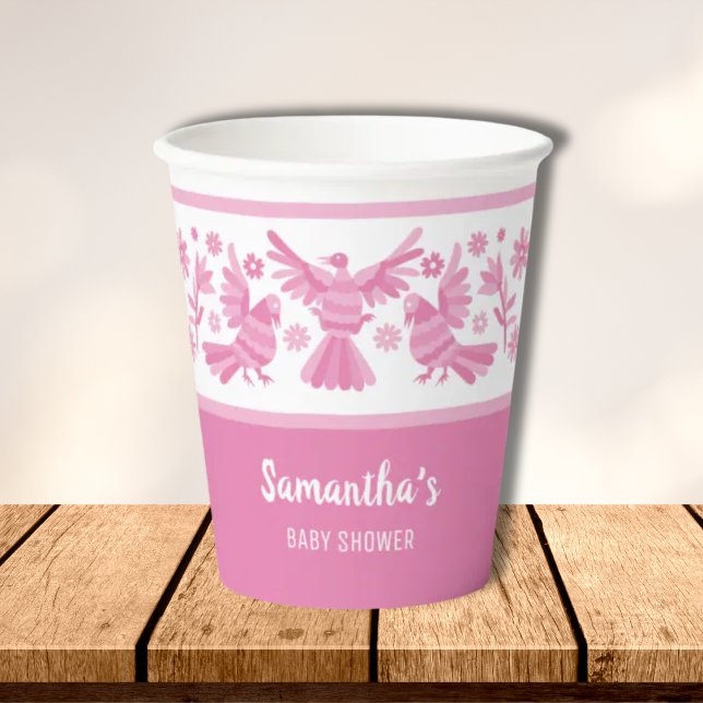 Gobelets En Papier Pink otomi c'est une fille merci (Créateur téléchargé)