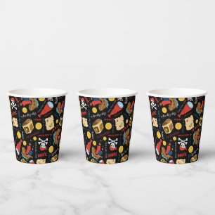 Gobelets En Papier Pirates de la partie noire