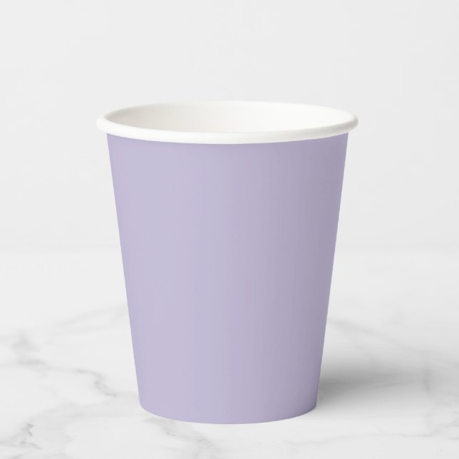 Gobelets En Papier Plain dusty lavender solid color (Recto)