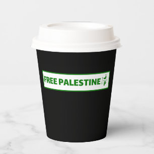 Gobelets En Papier Plaque d'immatriculation de voiture Palestine - Fr