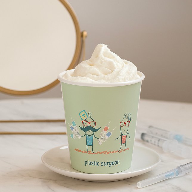 Gobelets En Papier Plastic Surgeon (Créateur téléchargé)
