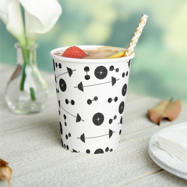 Gobelets En Papier Poids Formation Fitness Dumbbell Bodybuilding (Insitu)