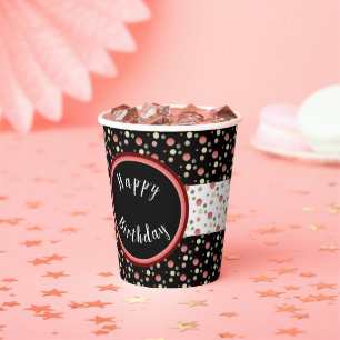 Gobelets En Papier Point Polka moderne
