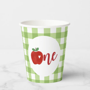 Gobelets En Papier Pomme de nos yeux premier anniversaire