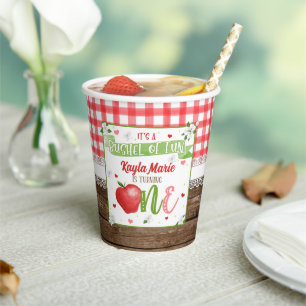 Gobelets En Papier Pomme première fête d'anniversaire Coupe - Bushel