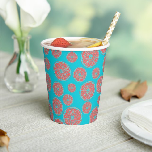 Gobelets En Papier Pop de pamplemousse (Insitu)