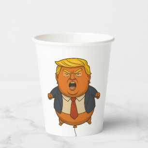 Gobelets En Papier "Pop the Anger - Deflating President Balloon !"