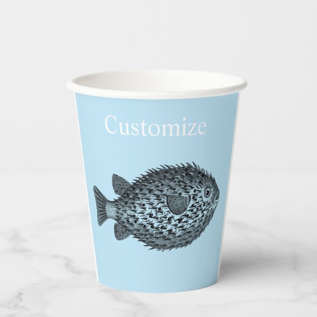 Gobelets En Papier Porcupine tonnerre-anse (Recto)