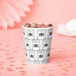Gobelets En Papier Pot à confiture en forme de pentagramme, pentacle