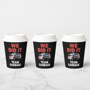 Gobelets En Papier Poubelle de camion 2024 Trump Nous avons réussi l'