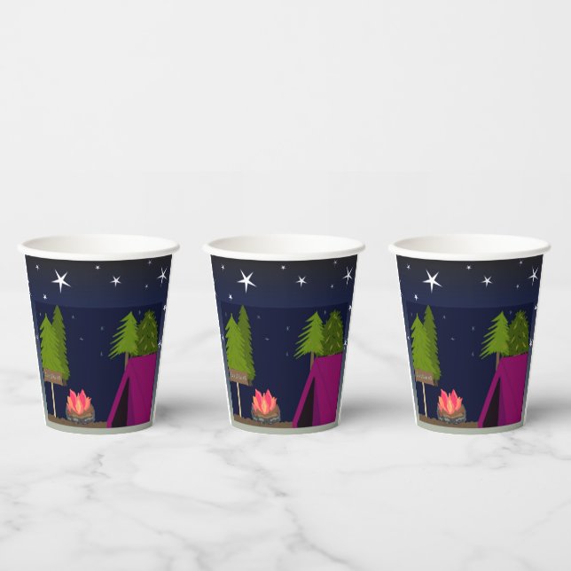 Gobelets en papier pour camping (Multi)