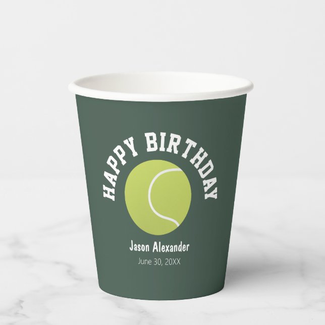 Gobelets en papier pour fête d'anniversaire sur le (Recto)