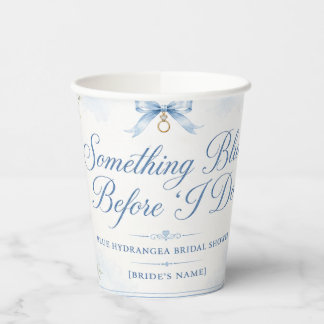 Gobelets en papier pour la douche de mariée Someth