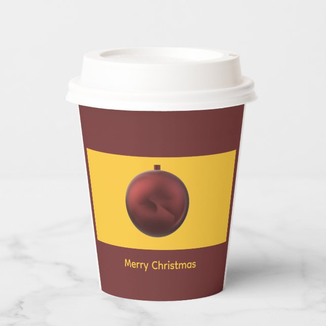Gobelets en papier pour la fête de Noël (Recto)