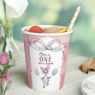 Gobelets en papier pour le 1er anniversaire de Béb