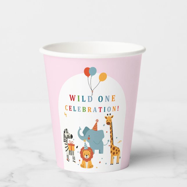 Gobelets En Papier Premier Anniversaire de Wild One (Recto)