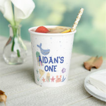 Premier anniversaire du monde sous-marin mignon