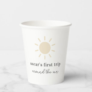 Gobelets En Papier Premier Voyage Autour Du Soleil