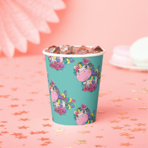 Gobelets En Papier Préparez-vous pour une soirée magique Unicorn