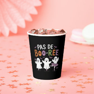 Gobelets En Papier Professeur de danse de ballet fantôme Pas de BOO-r