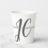 Professionnel Moderne Monogramme Minimaliste