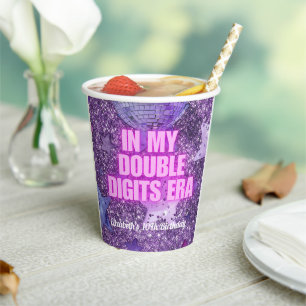 Gobelets En Papier Purple Trendy Dans Mes Double Chiffres Era Anniver
