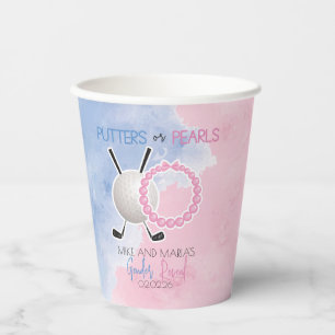 Gobelets En Papier Putters ou perles Parti de la révélation de genre