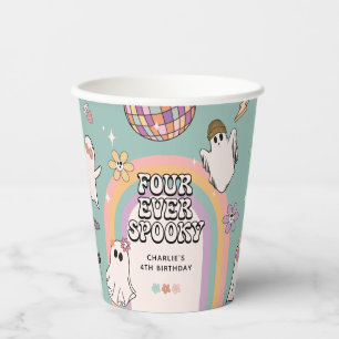 Gobelets En Papier Quatre ans pour toujours Spooky Retro Halloween 4e