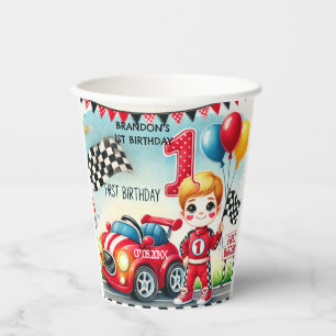 Gobelets En Papier Racing Car Boy 1er anniversaire