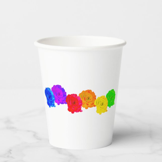 Gobelets En Papier Rainbow Rose Sweet Delight (Recto)