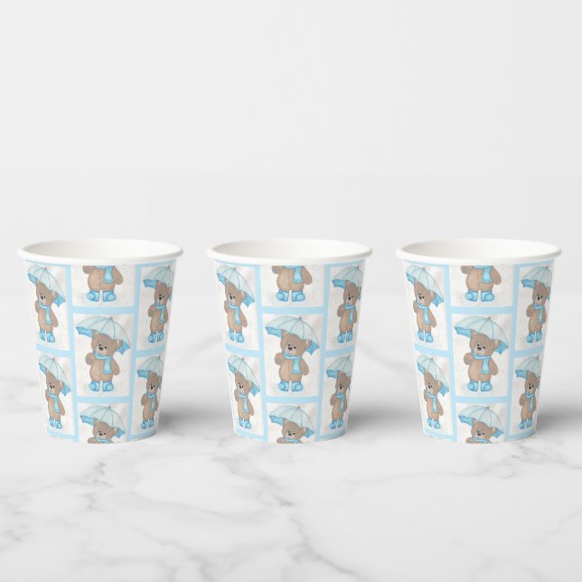 Gobelets En Papier Rainy Daze Teddy Bear (Multi)