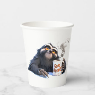 Gobelets En Papier Ralentissez et sip : Bonjour avec une fente