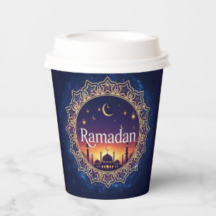 Gobelets En Papier Ramadan Kareem Moubarak Croissant Islam Iftar Soho
