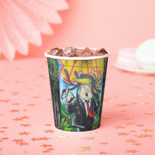 Gobelets En Papier Rasta Trump